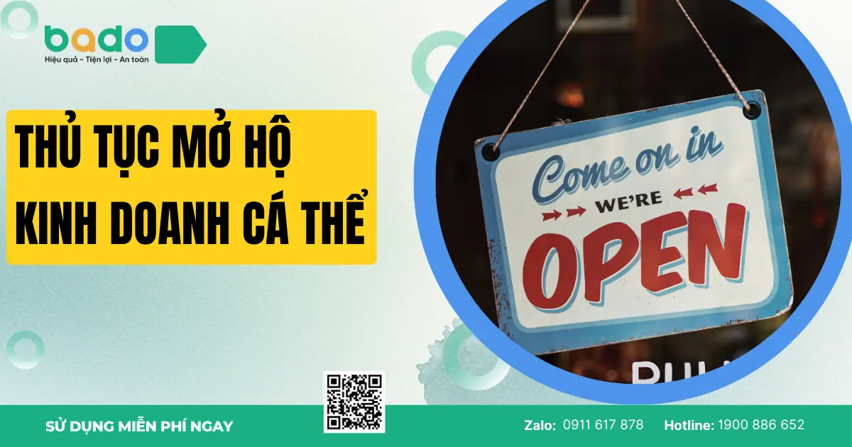 Hướng dẫn thủ tục mở hộ kinh doanh cá thể mới nhất 2026